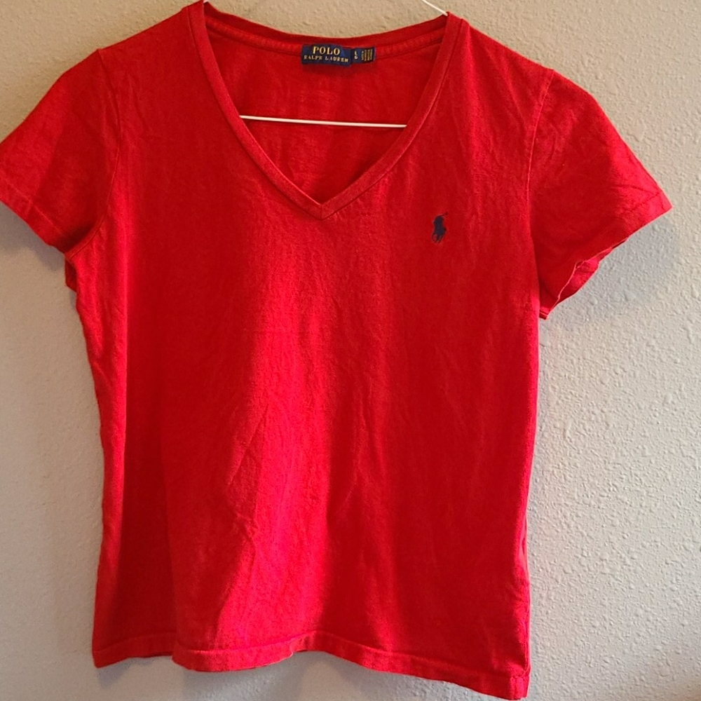 Red Ralph Lauren tee